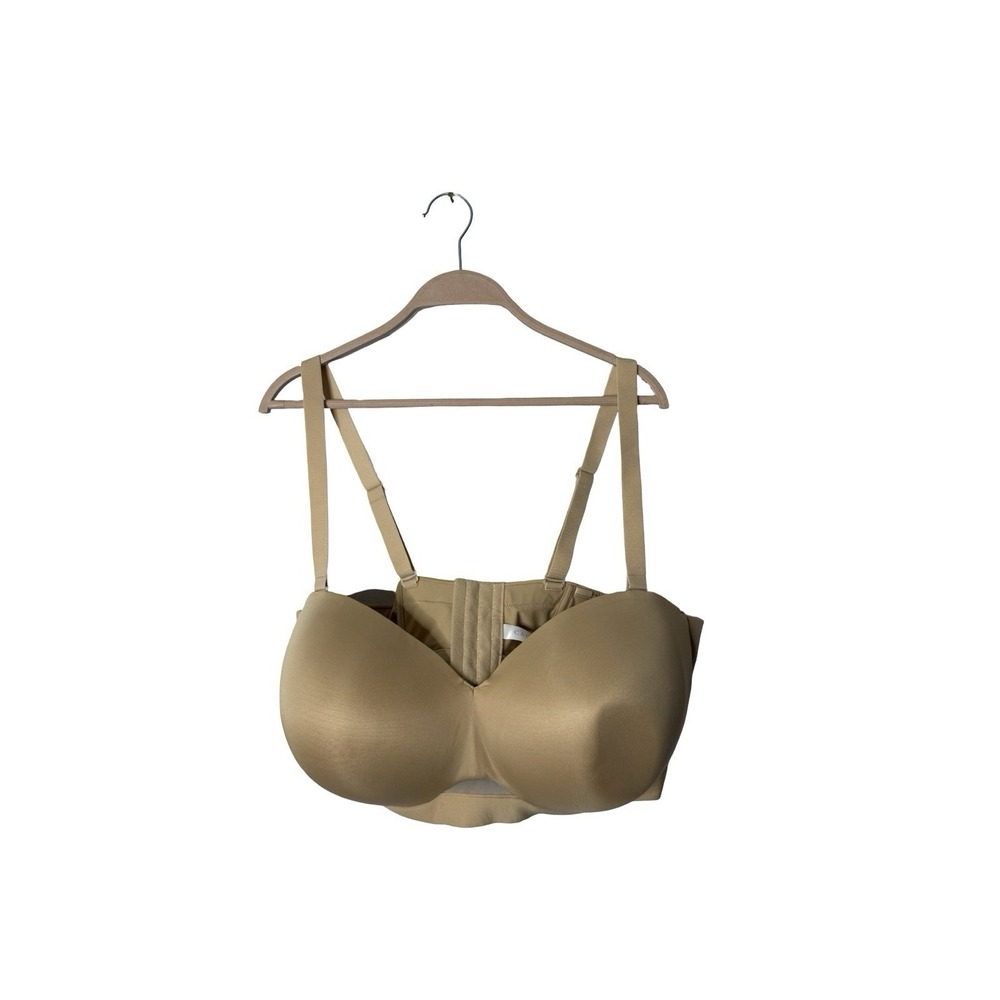 Cacique Lane Bryant Bra In Nude Comfort Bliss Multiway Strapless UNDERWIRE‎ 44H